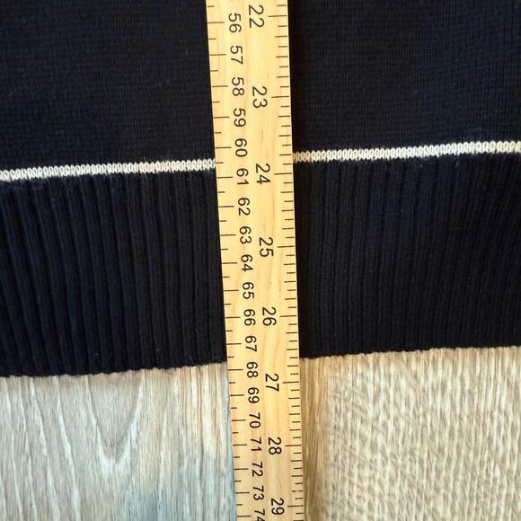 Y2K Colorblock Sweater Neutral Crewneck Classic Preppy Knit Pullover Mens L - Picture 9 of 9